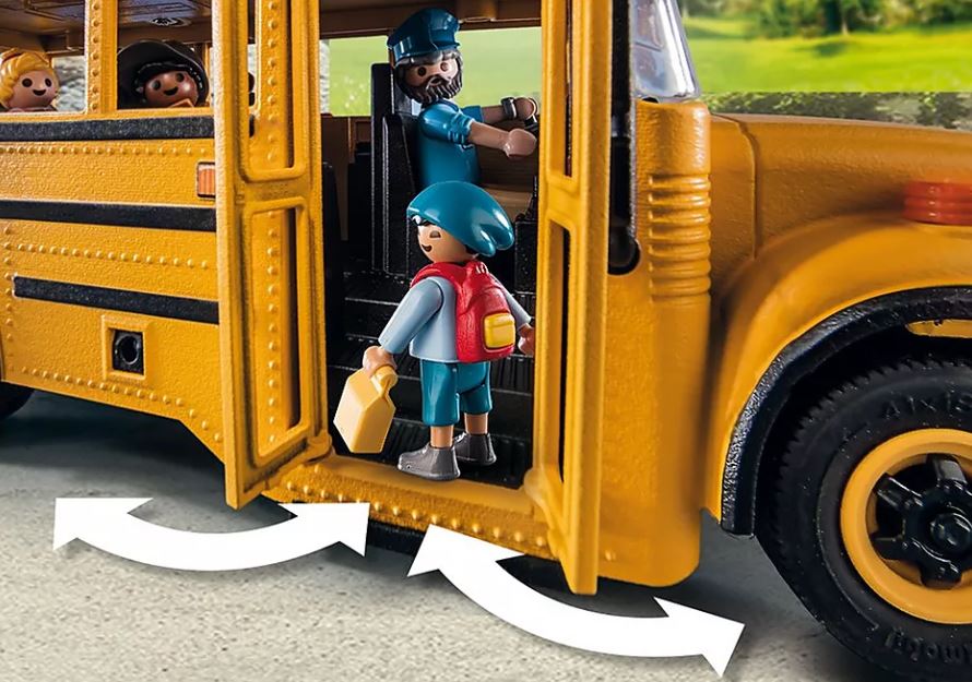 Autobus scolaire Playmobil City Life avec lumières clignotantes