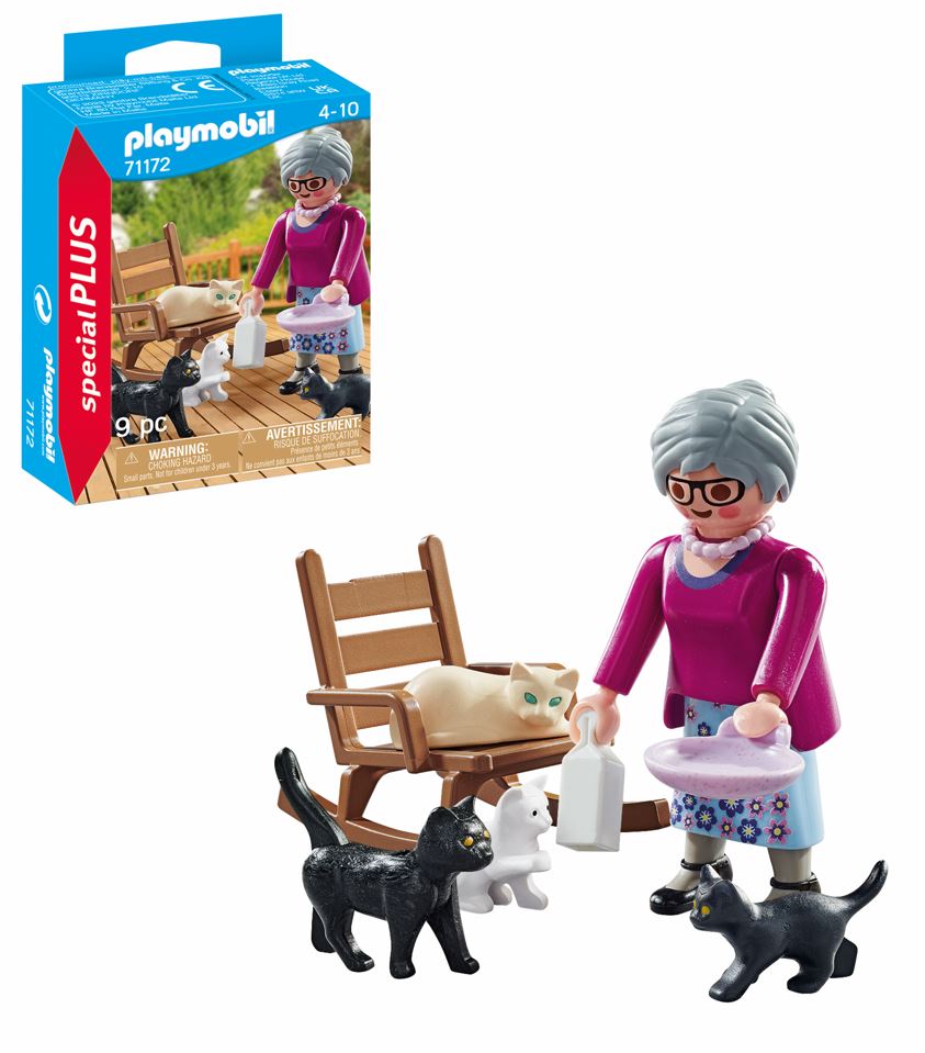 71172 - Playmobil Spécial Plus - Grand-mère avec chats Playmobil : King  Jouet, Playmobil Playmobil - Jeux d'imitation & Mondes imaginaires