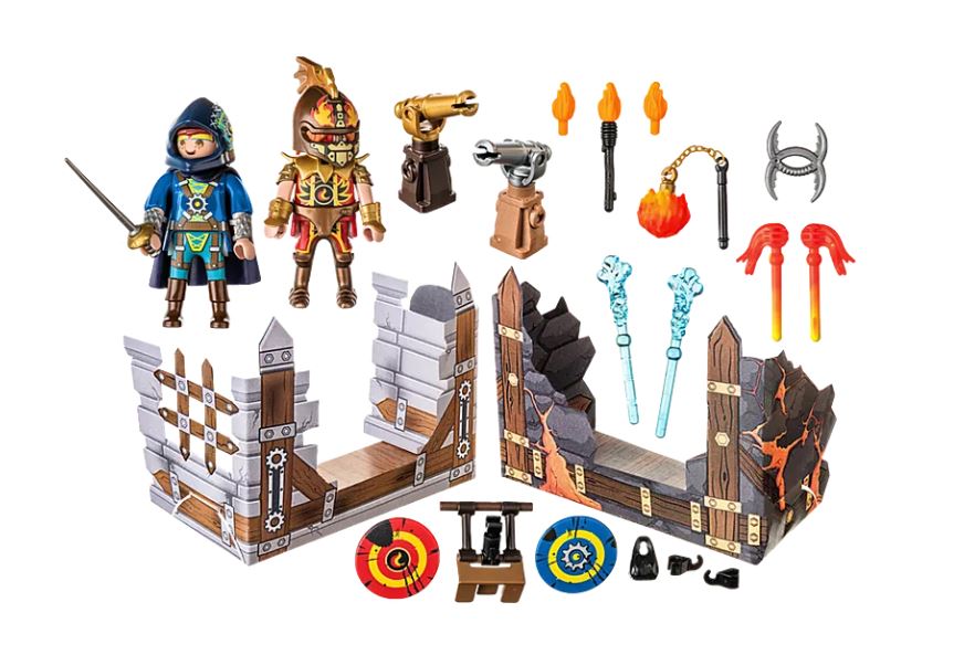 Playmobil Novelmore Torre De Ataque Con Catapulta Y Dragón | Set De 149 Piezas Para Batallas Medievales De 4 A 10 Años