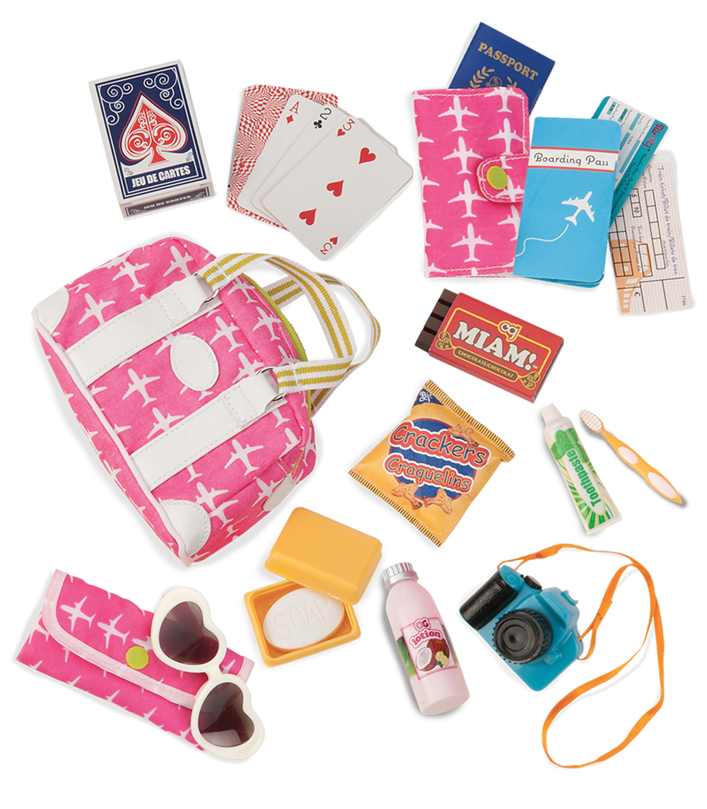 ACCESSOIRES OG - BON VOYAGE TRAVEL SET POUR POUPÉE DE 46 CM - POUPÉES,  BARBIE ET FIGURINES / Our génération