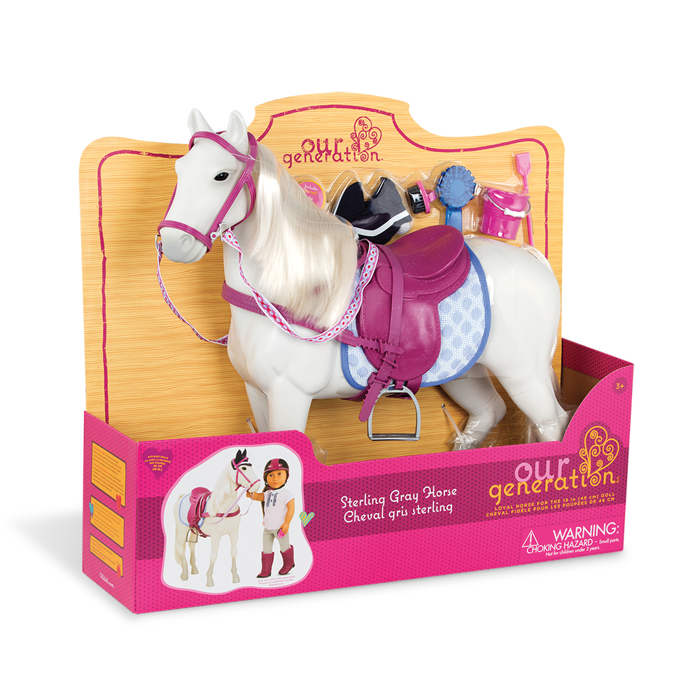 CHEVAL OG - STERLING GRAY POUR POUPÉE DE 46 CM - POUPÉES, BARBIE ET  FIGURINES / Our génération