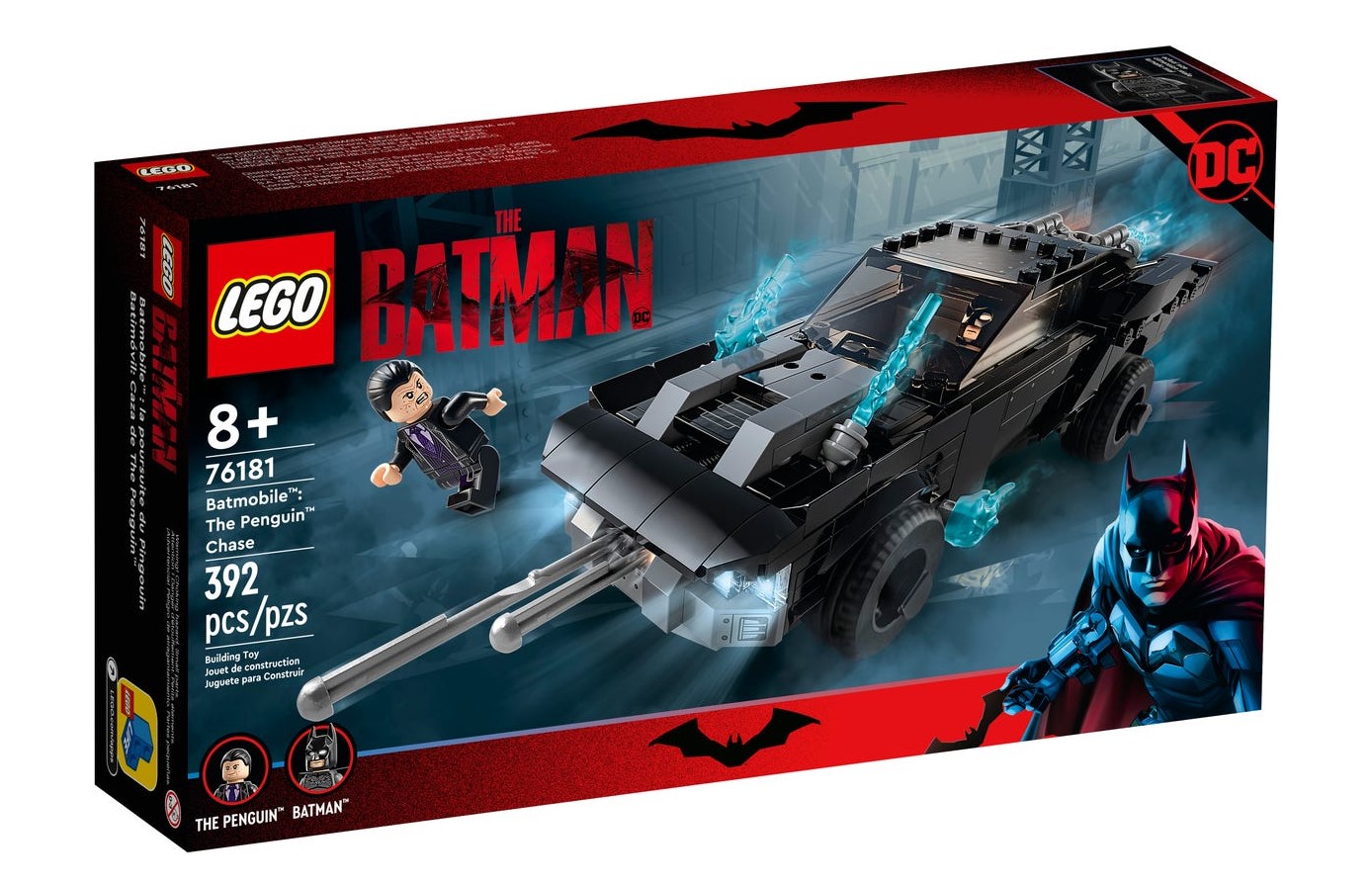 LEGO DC Batman, Batmobile : La poursuite du Pingouin, 76181 392 pcs, 7 ans  et plus