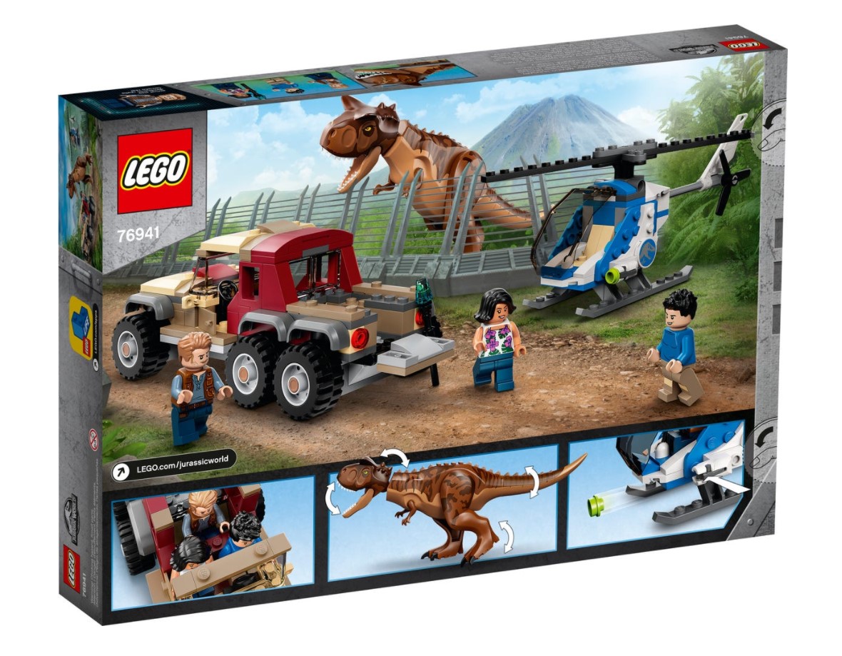 Lego Jurassic World La Colo Du Cretace LEGO JURASSIC WORLD - LA CHASSE DU CARNOTAURUS #76941 - LEGO / Jurassic