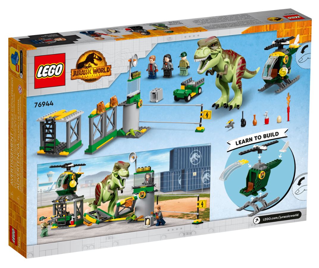 LEGO JURASSIC WORLD - L'ÉVASION DU DINOSAURE T. REX #76944 - LEGO / Jurassic