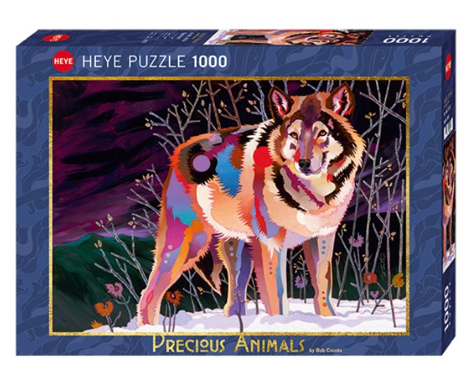 Puzzle 1000 pièces : Loups en hiver