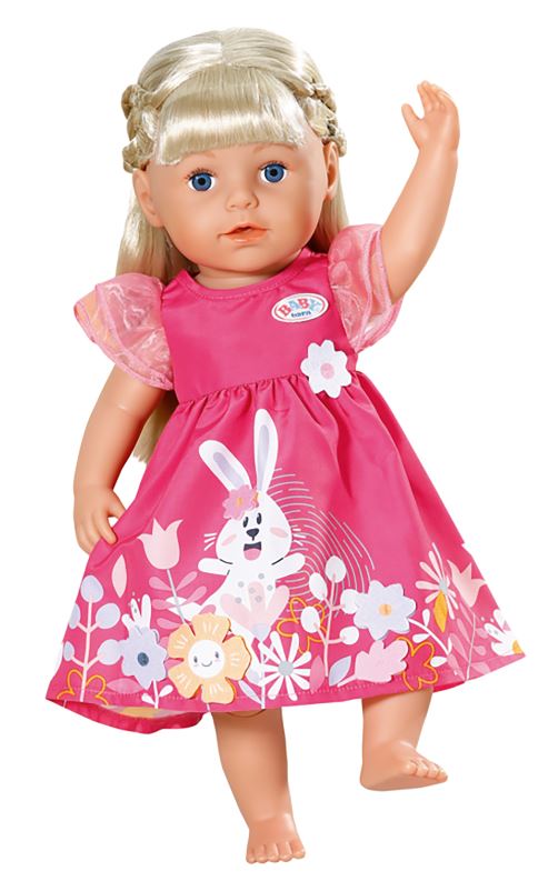 BABY BORN - ROBE À FLEURS ROSE 43 CM - POUPÉES, BARBIE ET FIGURINES ...