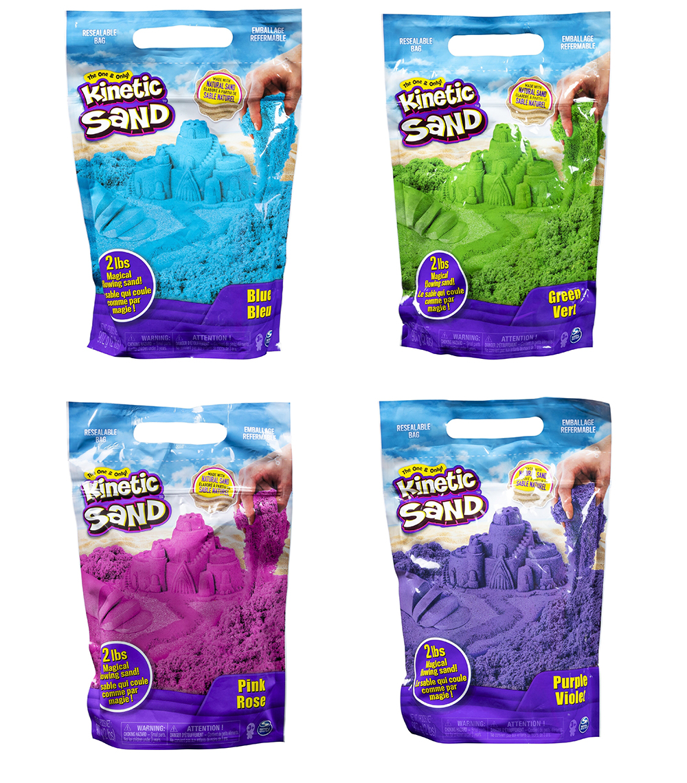 KINETIC SAND SABLE COLORÉ 2LBS ASST (SAC REFERMABLE) - BRICOLAGE