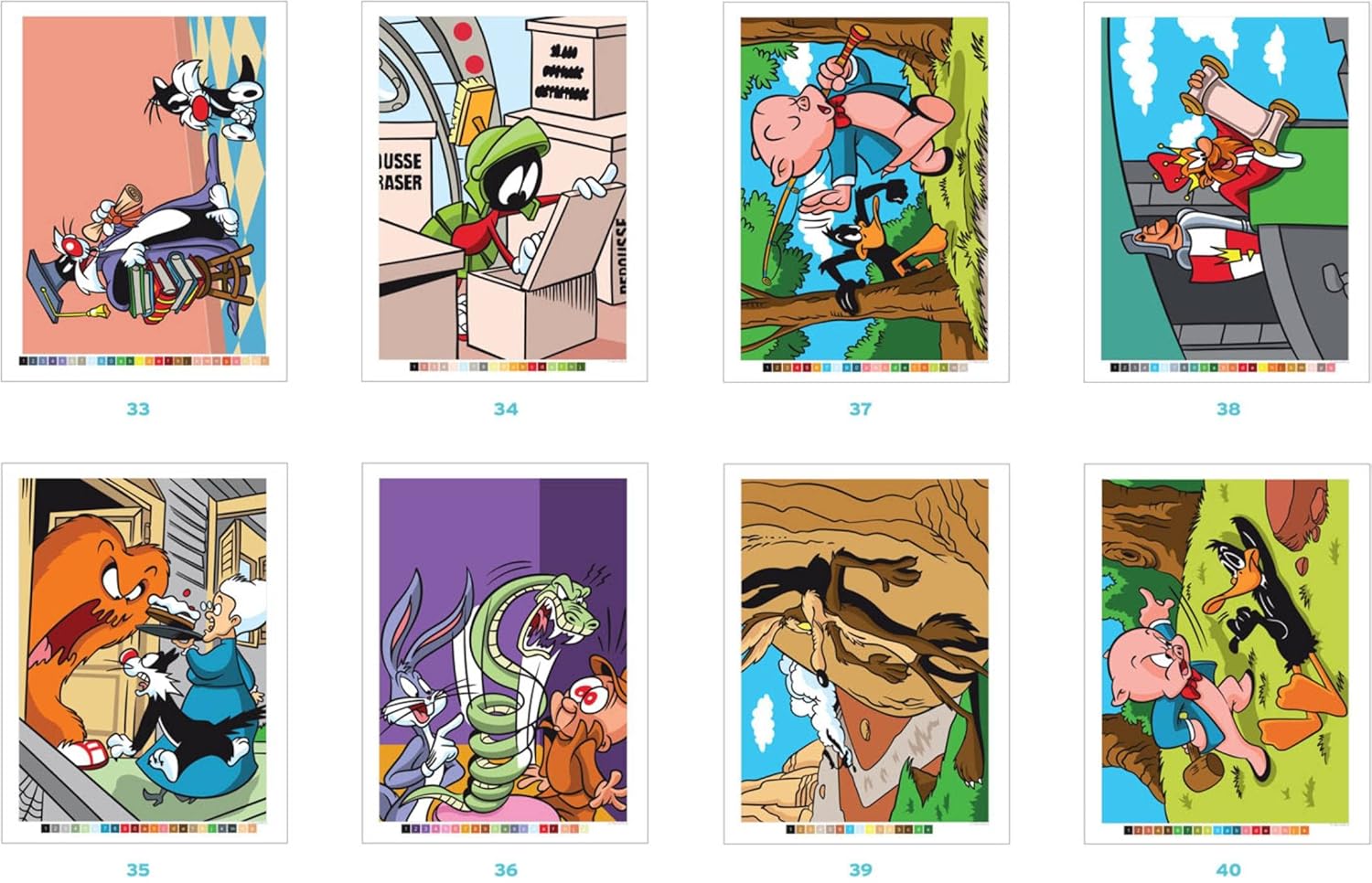 COLORIAGES MYSTÈRES - LOONEY TUNES (LIVRE DE COLORIAGE PAR NUMÉROS) -  BRICOLAGE / Dessin, peinture et coloriage, image size:1500x966