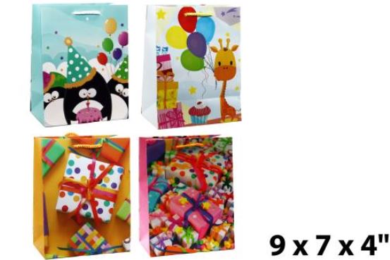 Sacs Cadeaux Avec Ruban - Lot De 3 - Effet Marbre - Pour Anniversaire, Noël, Fêtes