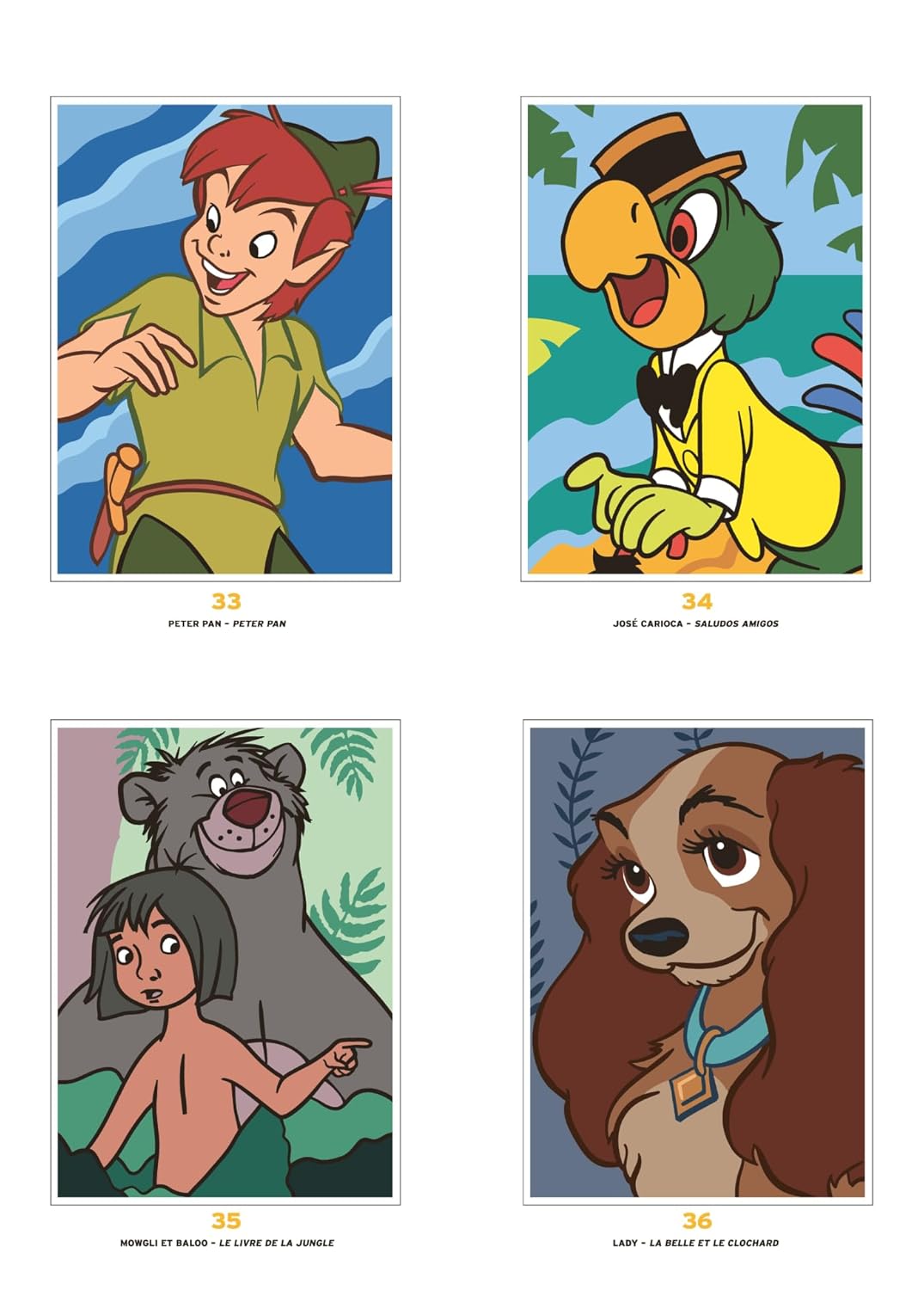 COLORIAGES MYSTÈRES DISNEY - PORTRAITS (LIVRE DE COLORIAGE PAR NUMÉROS) -  BRICOLAGE / Dessin, peinture et coloriage, image size:1075x1500