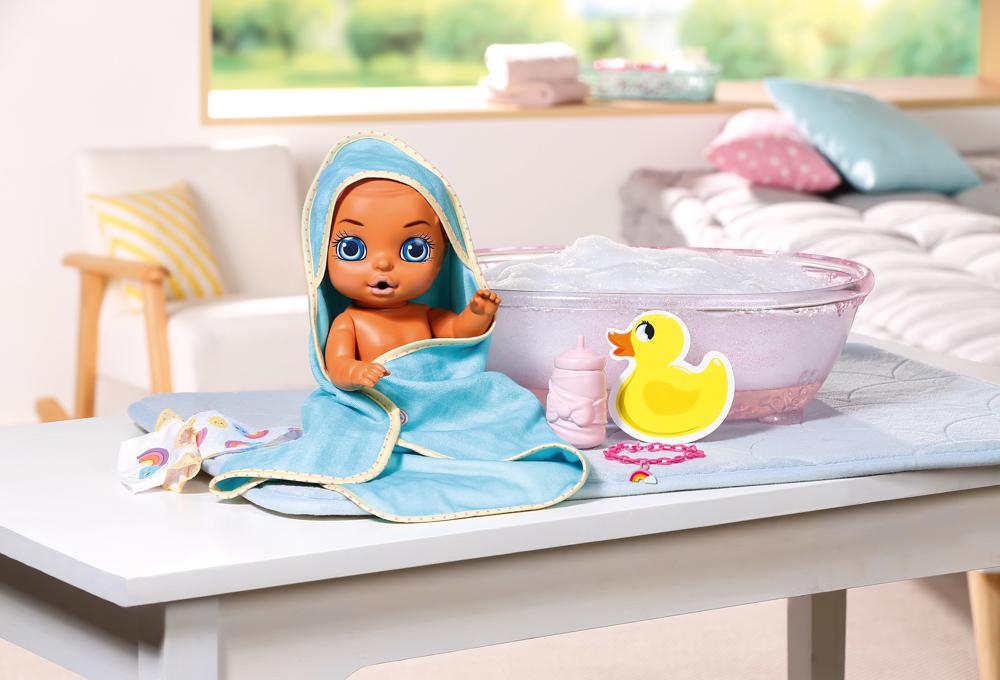 Baby Born Surprise Ensemble Pour Le Bain Avec Bebe Aux Yeux Bleus Poupees Barbie Et Articles Menagers Poupees Et Accessoires