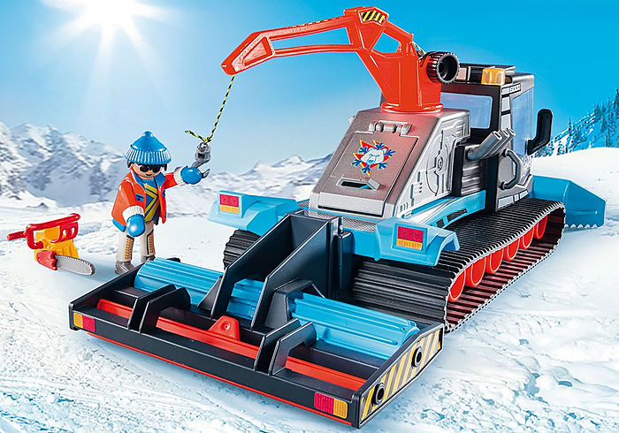 Playmobil Pistenraupe Agent avec Chasse-Neige 9500 