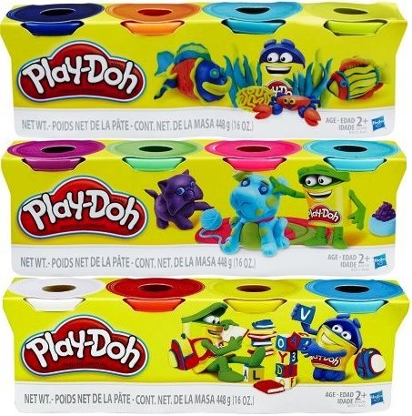 Pack de 4 pots de pâte à modeler Play-Doh - Pâte à modeler