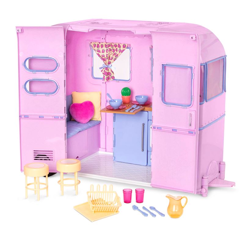 MATTEL BARBIE MAGIC VAN : JOUET CAMPING CAR POUPEE MANNEQUIN