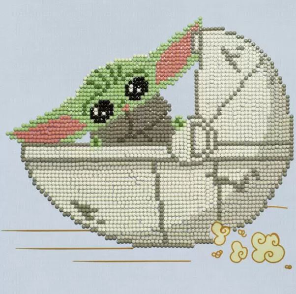 DIAMOND STAR WARS L'ENFANT YODA DIAMOND PAINTING PEINTURE À