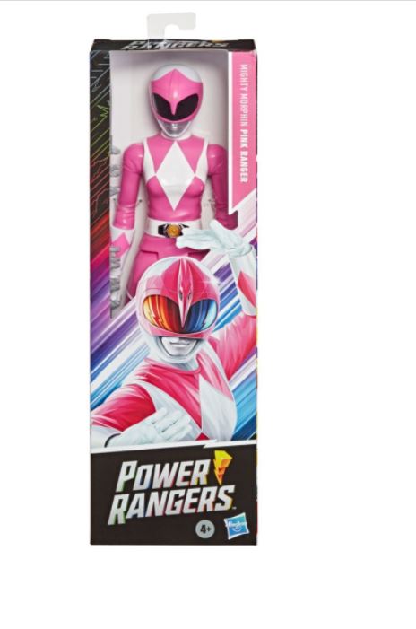 Power Rangers Mighty Morphin Figurine Du Ranger Rose 30 Cm Camions Armes Et Superheros Figurines