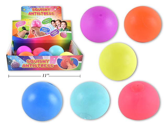 BALLE SQUISHY ANTISTRESS ASST - MATÉRIEL SPÉCIALISÉ À L'ENFANCE