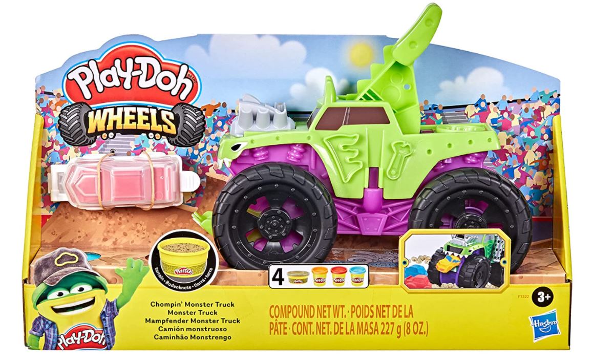 Play Doh Camion Monstre Grosses Roues Monster Truck Bricolage Pate A Modeler Modelage