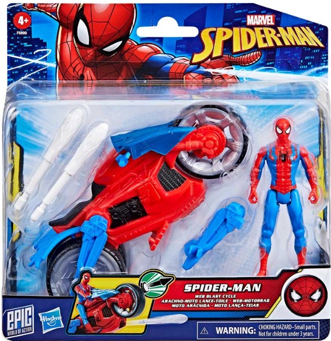 Jouet Spider-Man Araignée De Combat - Véhicule Qui Marche Comme Une Araignée, Lance Eau Et Projectiles, Figurine Incluse