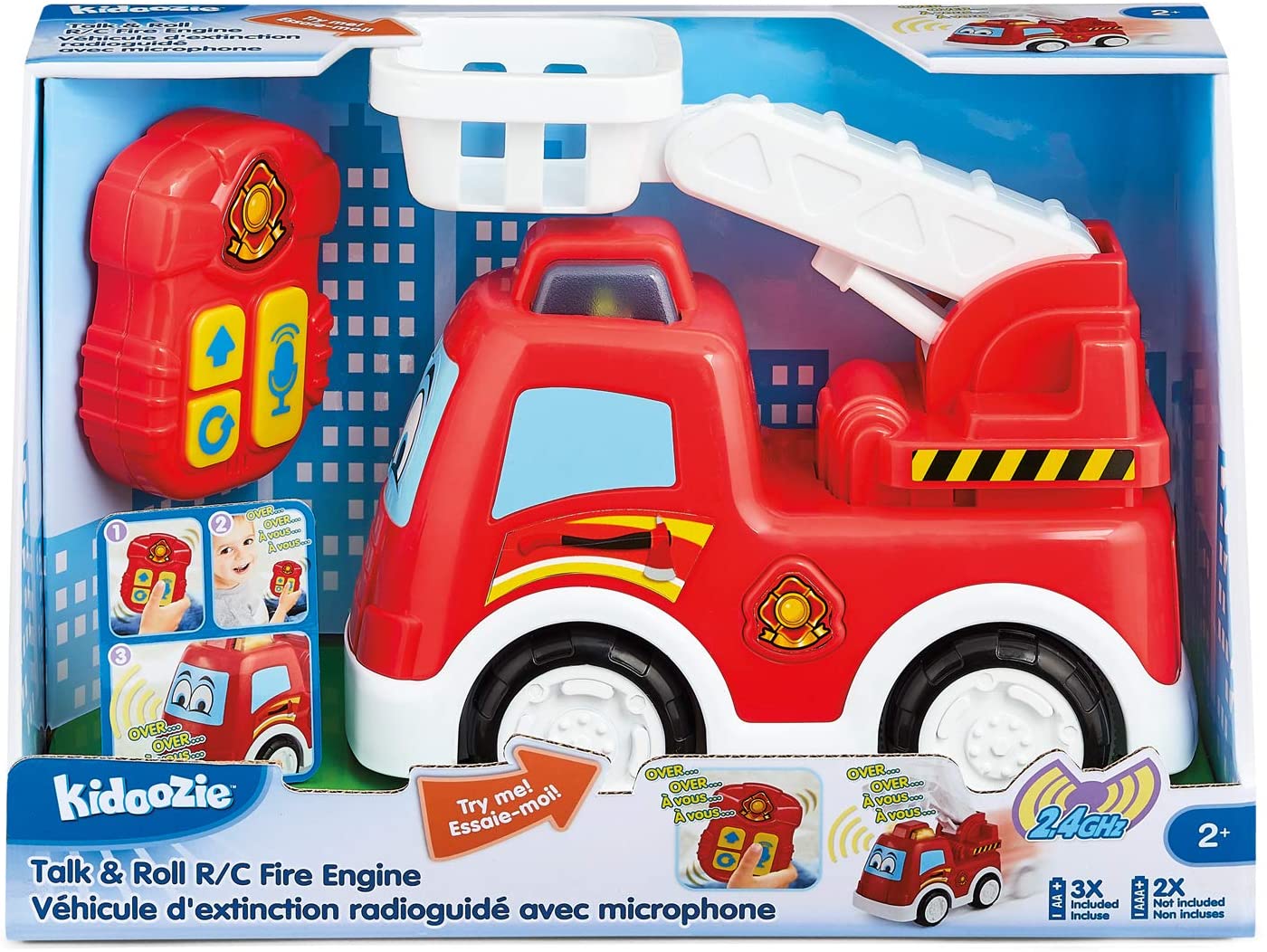 Vehicule D Extinction Teleguide Avec Microphone Camion De Pompier Bebe Vehicules