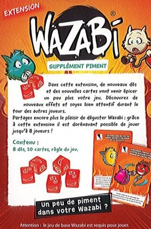 as2pik - vente de jeux de société et animations ludiques - Pour les adeptes  du #wazabi, l'extension #piment vient d'arriver en boutique chez #as2pik !  #gigamic #new #nouveautés #jeuxdesociete #jeudesociete #jds #play #