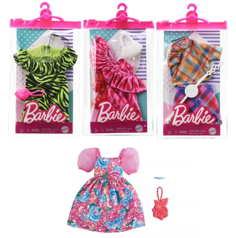 ASST. BARBIE - ENSEMBLE VÊTEMENTS ASSORTIS - POUPÉES, BARBIE ET FIGURINES /  Barbie et accessoires