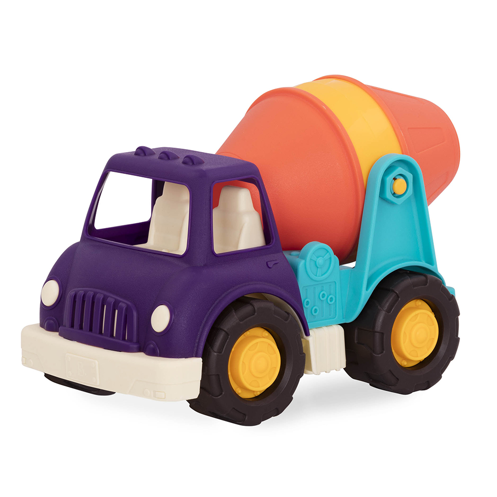 Battat Happy Cruisers Camion De Ciment Bebe Vehicules Pour Tout Petit 0 2 Ans