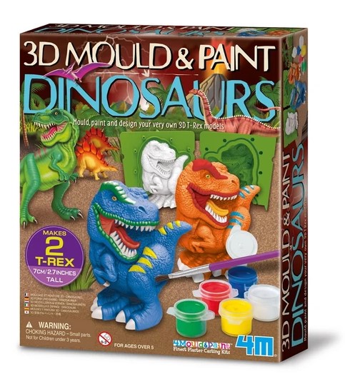 MOULER ET PEINTURER - DINOSAURES 3D - BRICOLAGE / Pâte à modeler