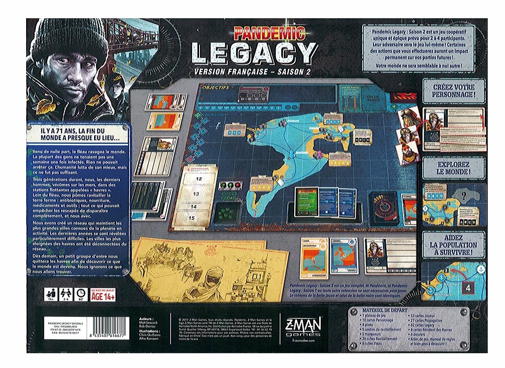 Saison 2 Version Francaise Asmodee Pandemic Legacy 