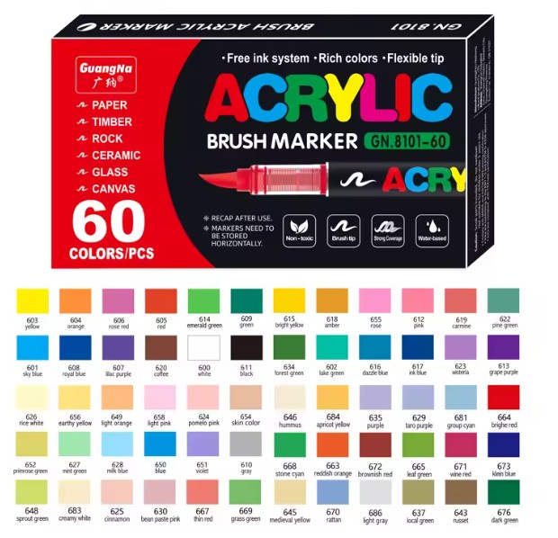 12 Couleurs Pastel Arts Calligraphie Pinceau Stylo Pinceau Pointe Marqueur Feutre Pointe à Base D'eau Encre Couleur Stylos Idéal Pour Lettrage, Journalisation