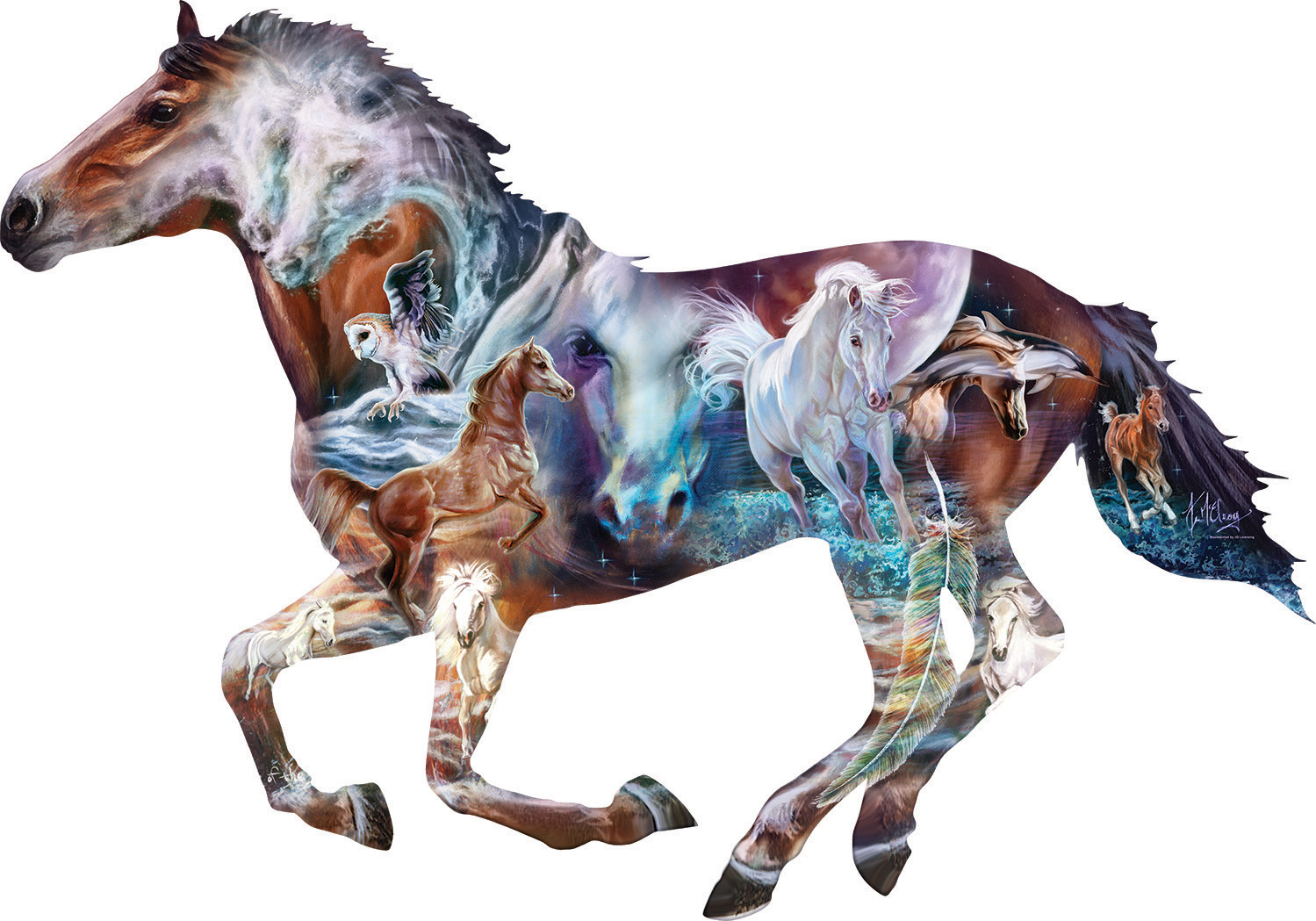 FIGURINE DE CHEVAL, Micro Sculpture de paysage, pour décoration de