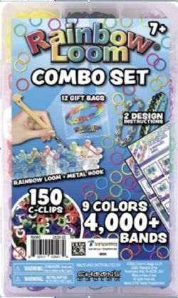ENSEMBLE DE BRACELETS ÉLASTIQUES RAINBOW LOOM