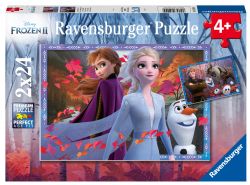 RAVENSBURGER CASSE-TÊTE 2 X 24 PIÈCES - LA REINE DES NEIGES VERS DES CONTRÉES GLACÉES #05010