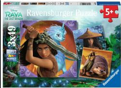 RAVENSBURGER CASSE-TÊTE 3 X 49 PIÈCES - DISNEY RAYA ET LE DERNIER DRAGON #05098