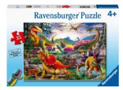 RAVENSBURGER CASSE-TÊTE 35 PIÈCES - DINOSAURES COLORÉS #05160