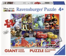 RAVENSBURGER CASSE-TÊTE DE PLANCHER 60 PIÈCES - DISNEY PIXAR FILMS VARIÉS #05547