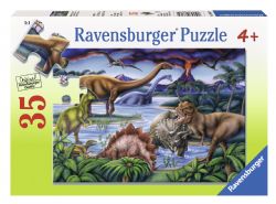 RAVENSBURGER CASSE-TÊTE 35 PIÈCES - JARDIN DE DINOSAURES #08613