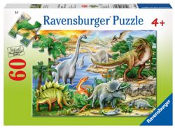 RAVENSBURGER CASSE-TÊTE 60 PIÈCES - LA VIE PRÉHISTORIQUE #09621