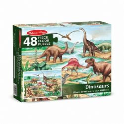 MELISSA AND DOUG - CASSE-TÊTE PLANCHER DINOSAURES 48 PIÈCES