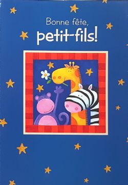 CARTE D'ANNIVERSAIRE PETIT-FILS - DE MILLBROOK