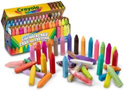 CRAYOLA - CRAIES DE TROTTOIR 64 PIÈCES