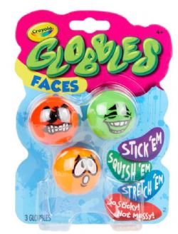 CRAYOLA - 3 BALLES GLOBBLES - VISAGES