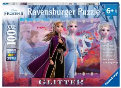RAVENSBURGER CASSE-TÊTE 100 LARGES PIÈCES - REINE DES NEIGES DEUX SOEURS UNIES SCINTILLANT #12868