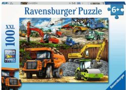 RAVENSBURGER CASSE-TÊTE 100 PIÈCES - VÉHICULES DE CONSTRUCTION #12973