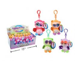 *** PORTE-CLÉS PELUCHE HIBOU ASST