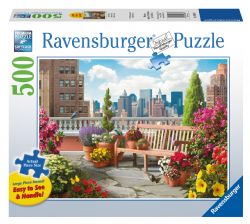 RAVENSBURGER CASSE-TÊTE 500 PIÈCES LARGES - JARDIN SUR LE TOIT #14868