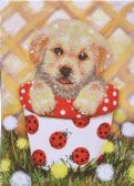 DIAMOND DOTZ - CHIOT DANS UN POT - DIAMOND PAINTING - PEINTURE À DIAMOND