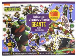 TABLETTE D'AUTOCOLLANTS AVEC DÉCOR GÉANT - NINJA TURTLE