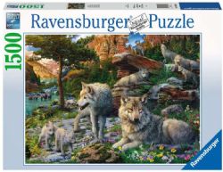 RAVENSBURGER CASSE-TÊTE 1500 PIÈCES - LOUPS AU PRINTEMPS #16598