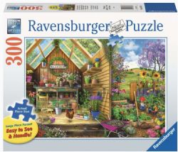 RAVENSBURGER CASSE-TÊTE 300 PIÈCES - LARGES PIÈCES - VUE SUR L'ABRI DE JARDIN #16787